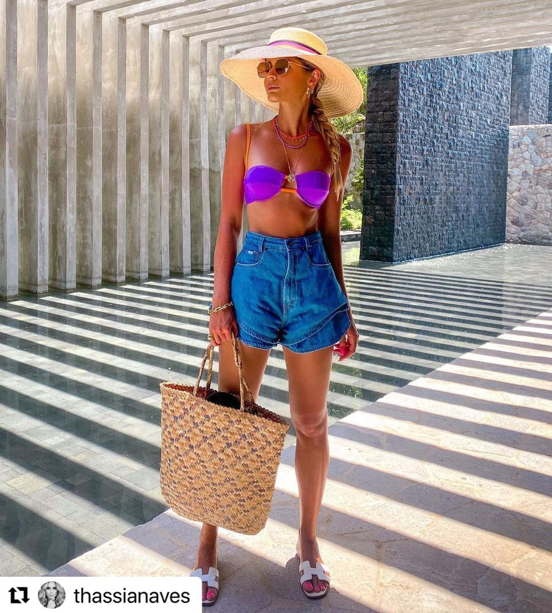 Imagem mostra look com tendência para verão