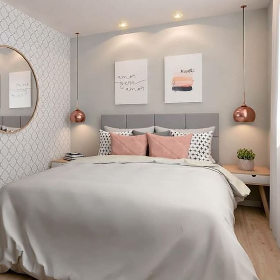 Imagem mostra quarto decorado - papel de parede para quarto