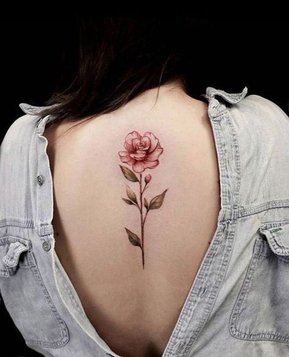 Imagem mostra tatuagem de rosa