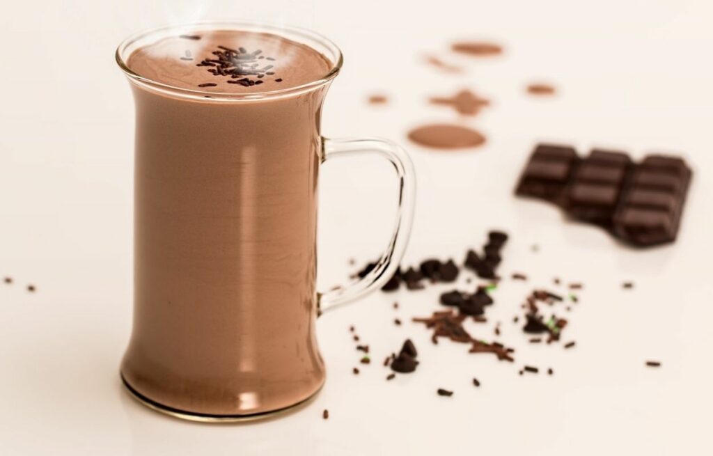 Imagem mostra chocolate quente