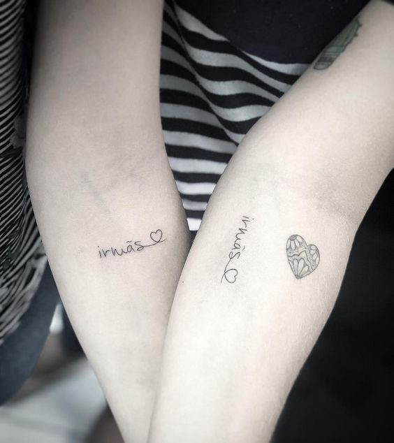 Lindas tatuagem de irmãs 🥰  Tatuagem de irmãs, Tatuagem, Lindas