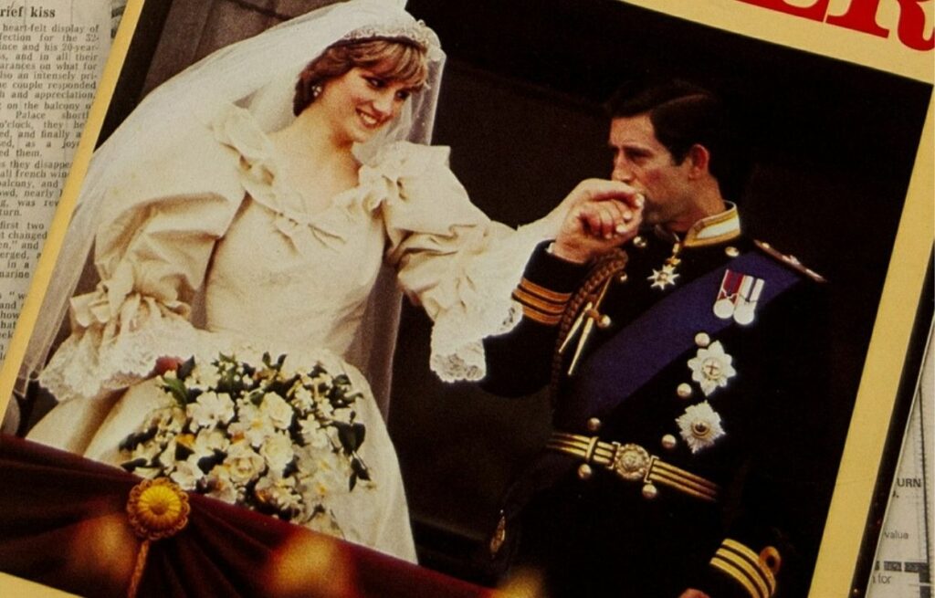 Imagem mostra Charles e Diana - curiosidades sobre o casamento de Diana e Charles