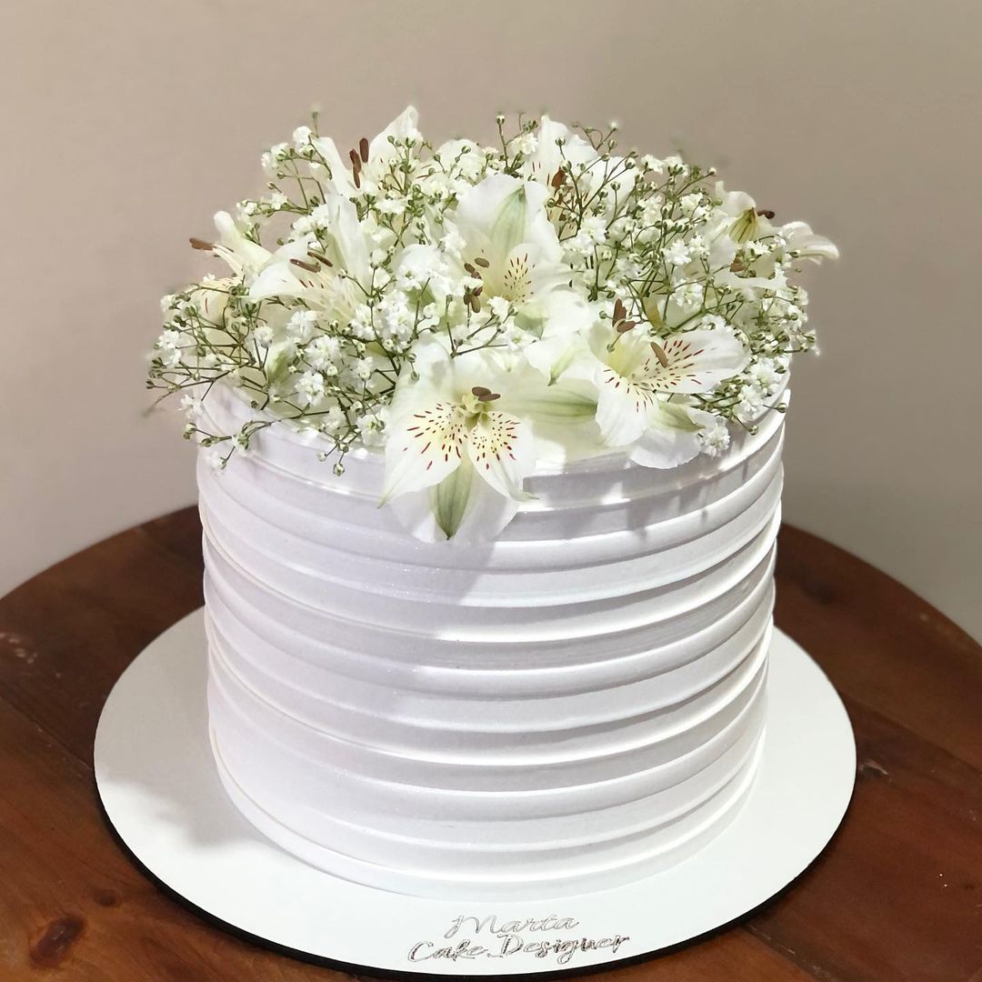 bolo de casamento simples 