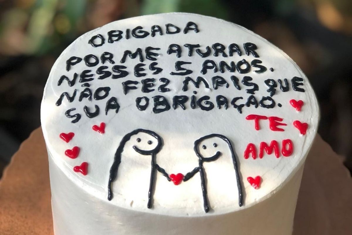 bentô cake com frases engraçadas