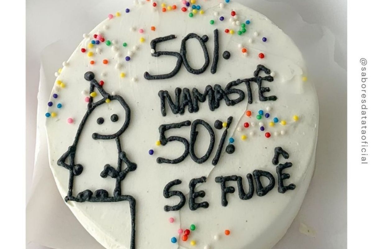 bentô cake com frases engraçadas