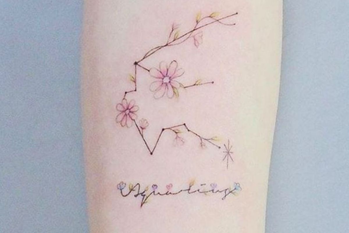 tatuagem do signo de Aquário
