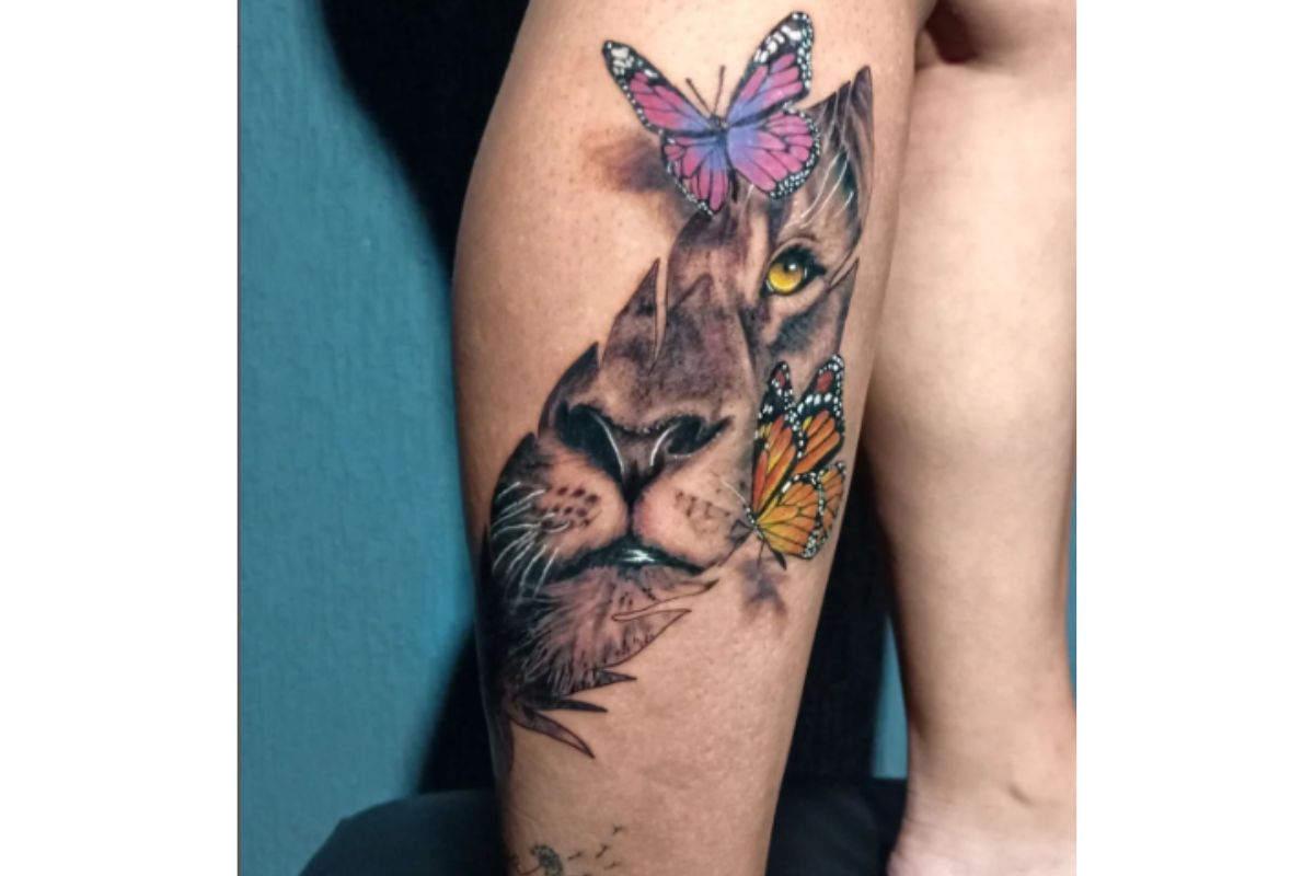 tatuagem do signo de Leão