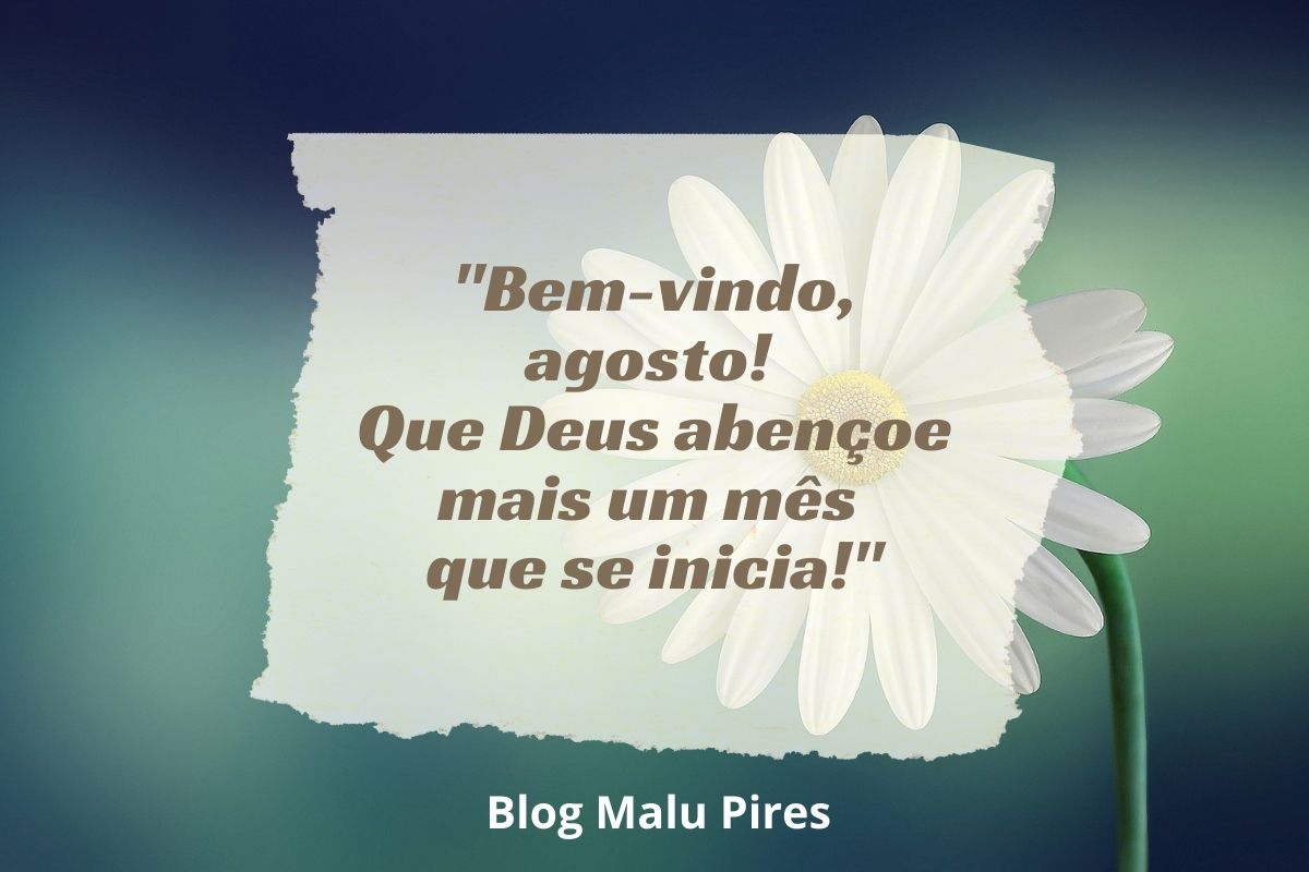 Bem vindo Agosto! Que neste mês que se inicia você faça tudo acontecer! - Mensagens  De Bom dia