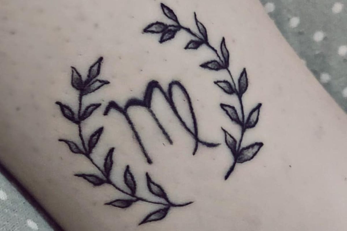 tatuagem do signo de Virgem