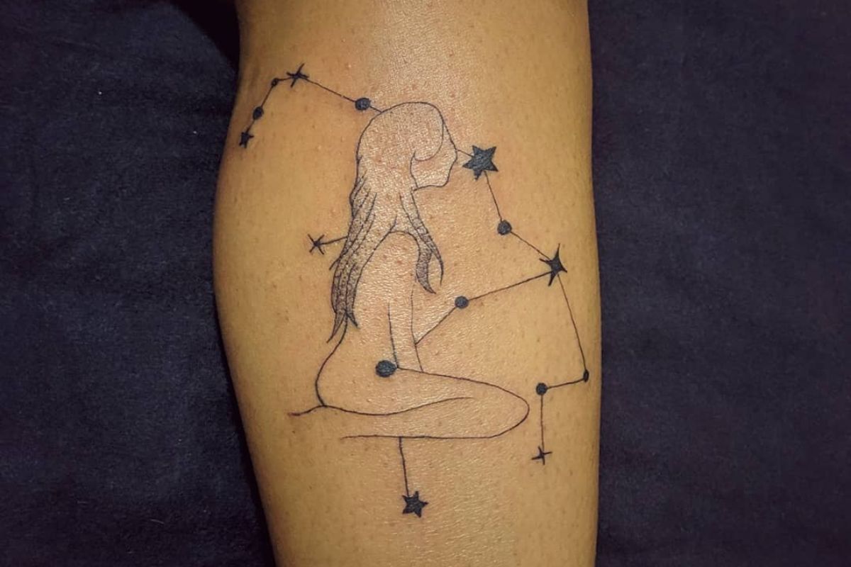 tatuagem do signo de Virgem