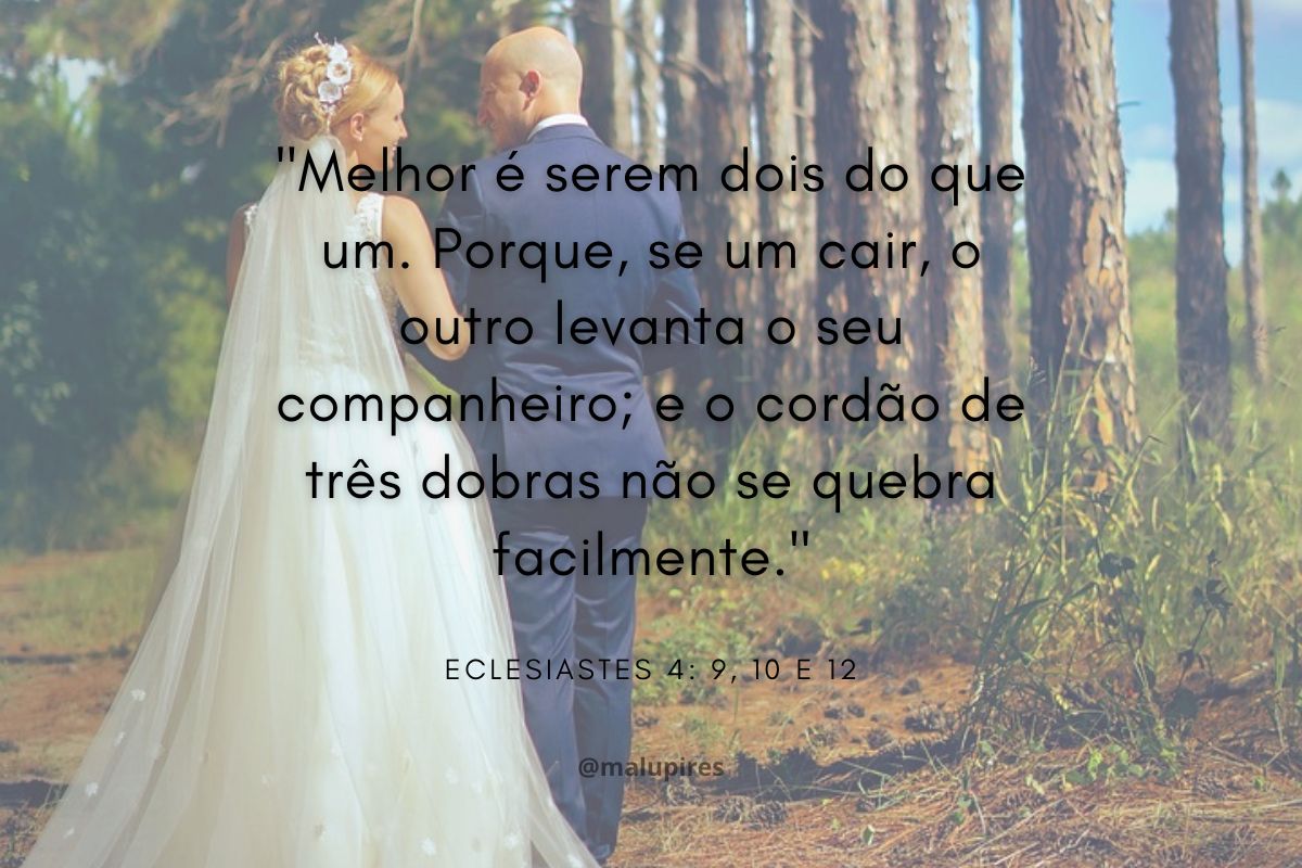 versículo para casamento feliz