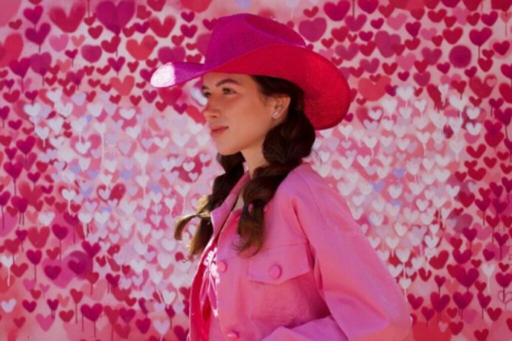chapéu Cowboy rosa