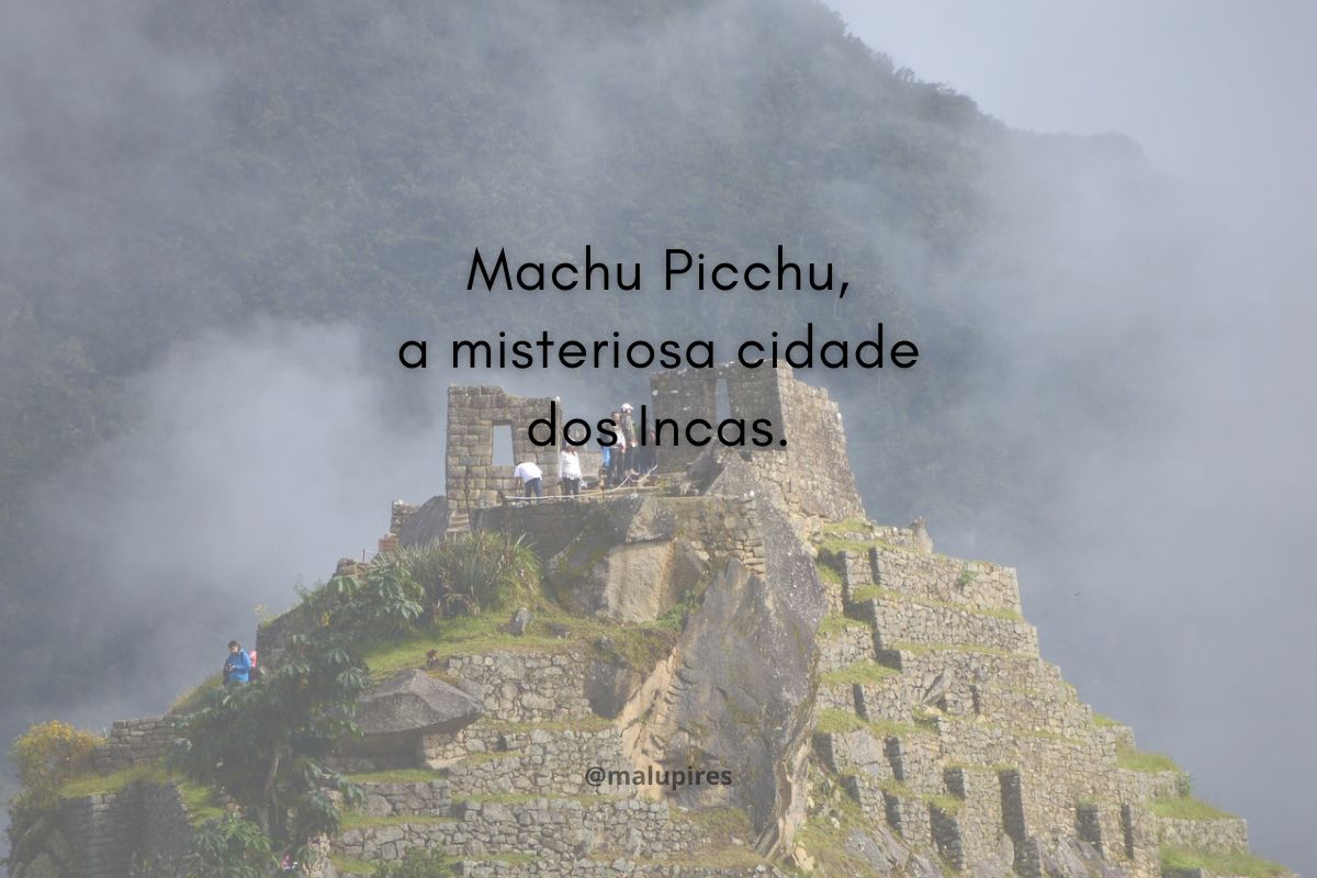 legenda de viagem a Machu Picchu