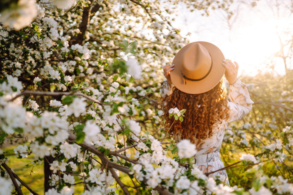 Chapéu na primavera