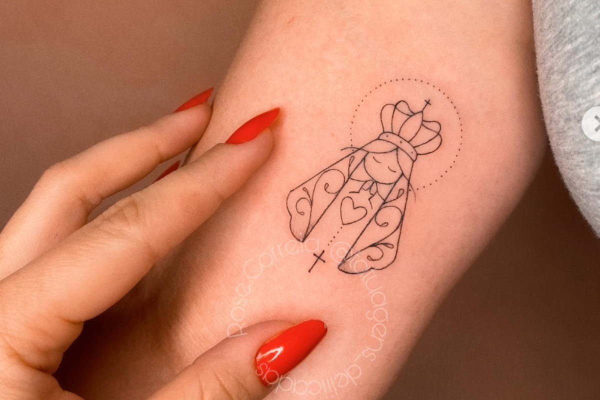 Tatuagem de Nossa Senhora Aparecida: inspirações de fé