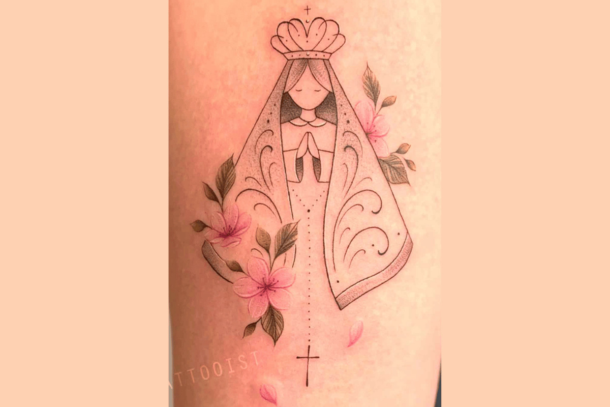 Tatuagem de Nossa Senhora Aparecida: inspirações de fé